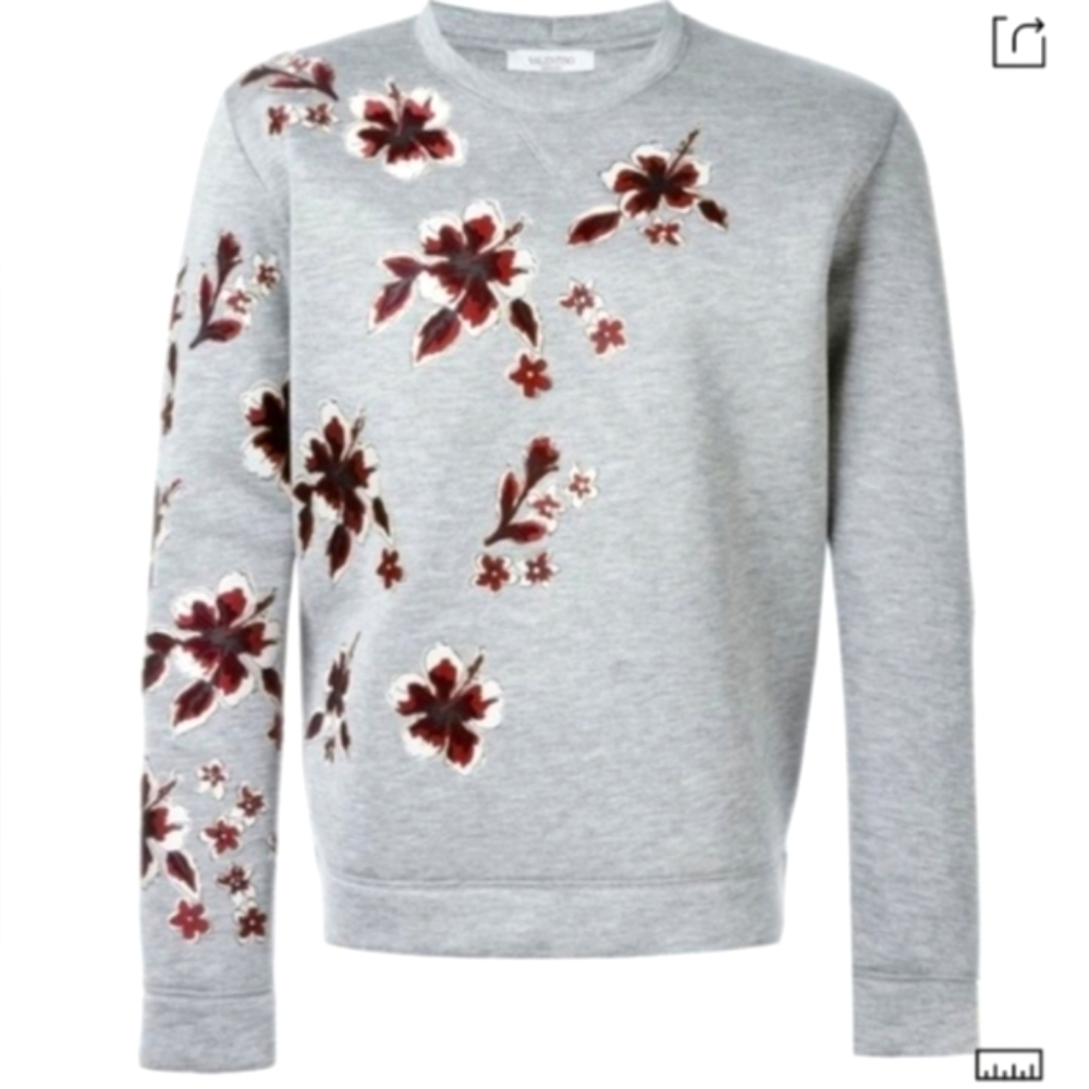Valentino Hibiscus Scuba Jersey Top